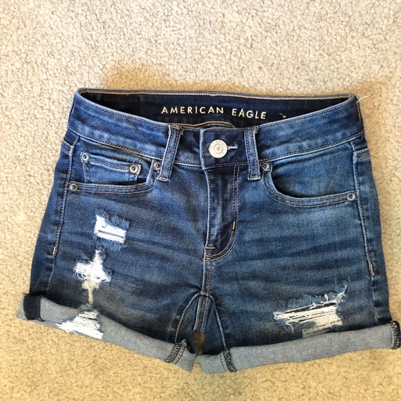 American Eagle Next Level Stretch Shorts 00 - Picture 2 of 9
